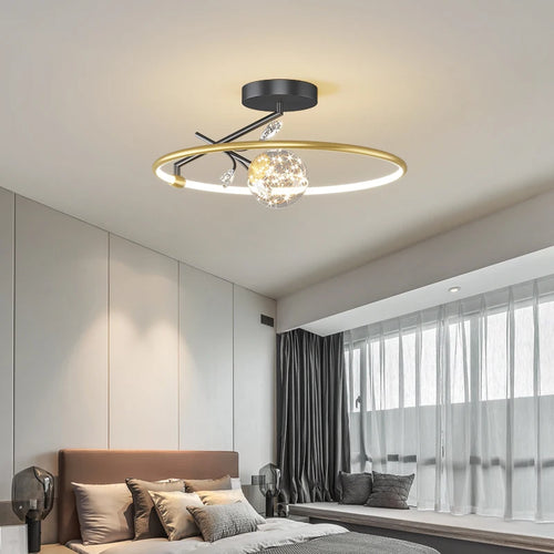 Moderne Deckenleuchte aus Kristallglas für ein elegantes Interieur - vue 3 sur 8