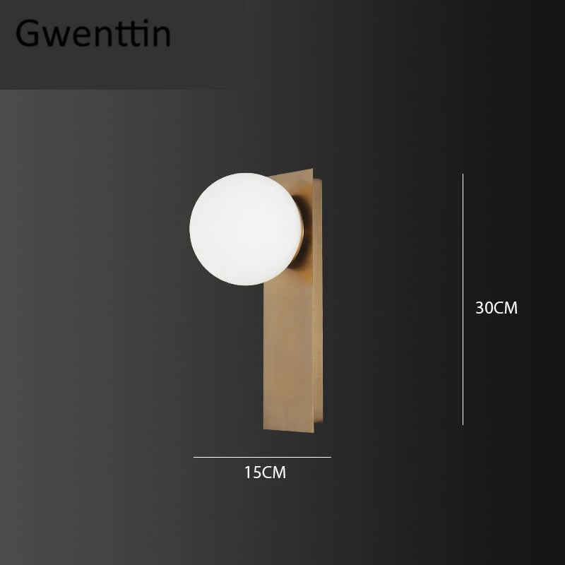 Moderne LED-Wandleuchte aus Glas für die Innendekoration - vue 10 sur 10
