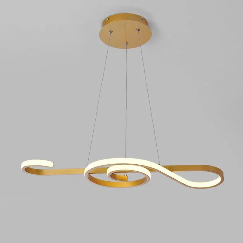 lustre nordique moderne led pour décoration intérieure - vue 3 sur 9