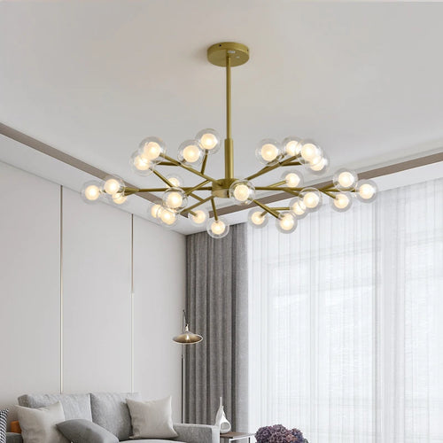 lustre moléculaire nordique design pour intérieur élégant - vue 7 sur 12