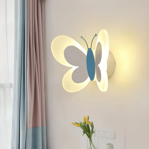 Applique murale LED enfant papillon