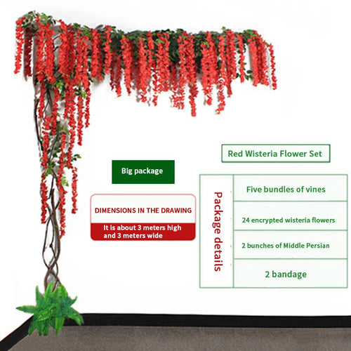 Artificial green plants winding vines, simulated banyan branches, everlasting banyan tree interior decoration, living room, home - vue 17 sur 18