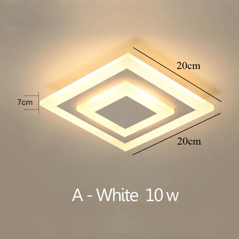 plafonnier led rond carré pour éclairage maison décoratif