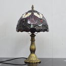 Tischlampe im Landhausstil aus Tiffany-Glas