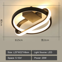 Suspension LED moderne chaud/froid décoration éclairage