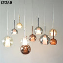 Moderne Pendelleuchte aus Glas im nordischen Design für elegantes Interieur