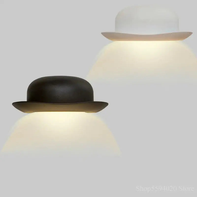 Außenwandleuchte LED im Strohhalmhut-Design - vue 3 sur 6