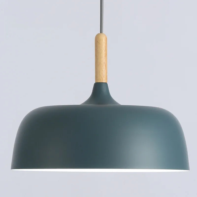 Moderne Macaron-Pendelleuchte aus Metall für Restaurant und Café - vue 7 sur 12