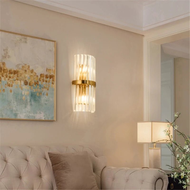 applique murale en cristal de luxe pour décoration intérieure - vue 6 sur 9