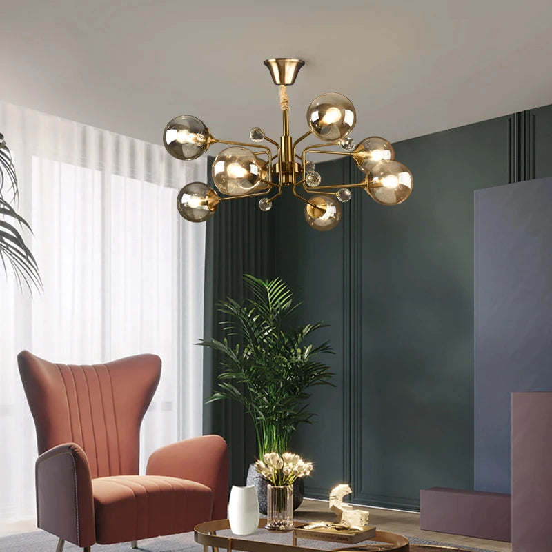 suspension nordique en verre transparent pour intérieur réglable - vue 6 sur 18