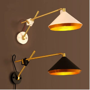 Industrielle Vintage-Wandleuchte Verstellbar im Loft- und Landhausstil