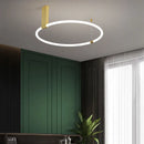 Plafonnier design ronds LED éclairage 360 degrés en acrylique
