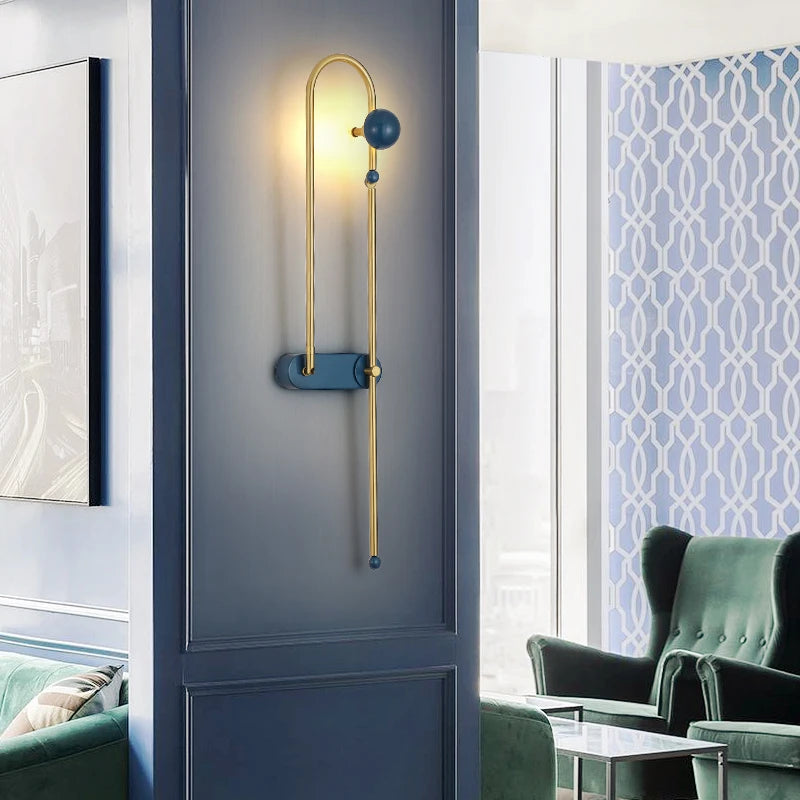 applique murale led en métal pour éclairage nordique moderne - vue 5 sur 10