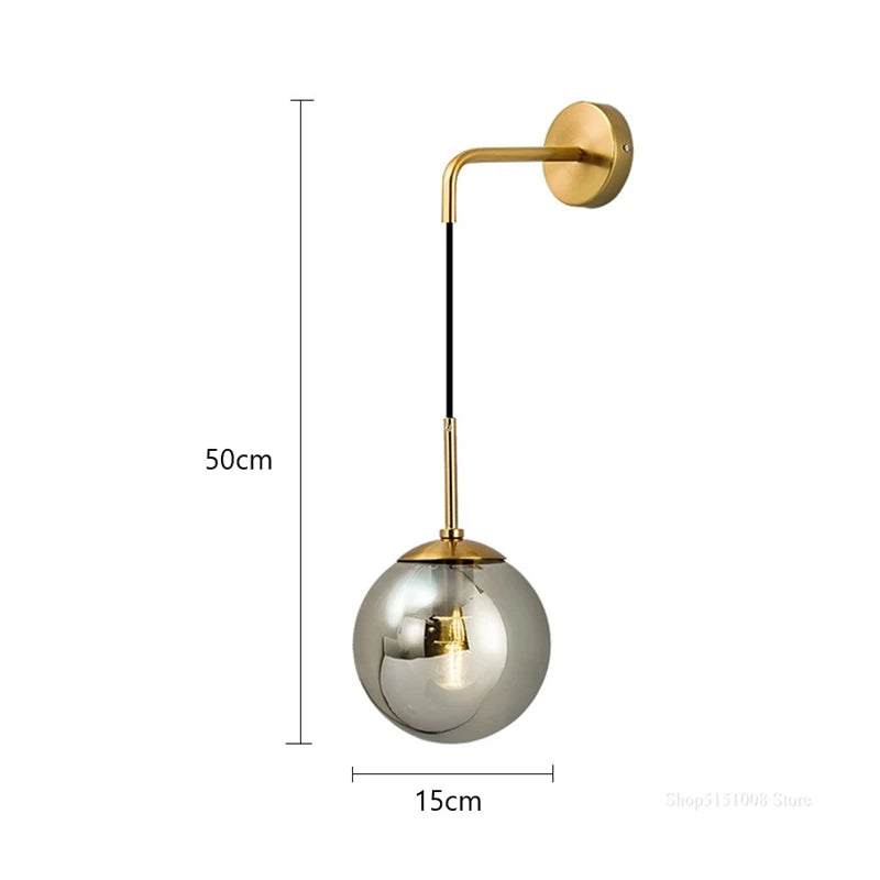Moderne Glas-Wandleuchte für elegante Innendekoration - vue 11 sur 12
