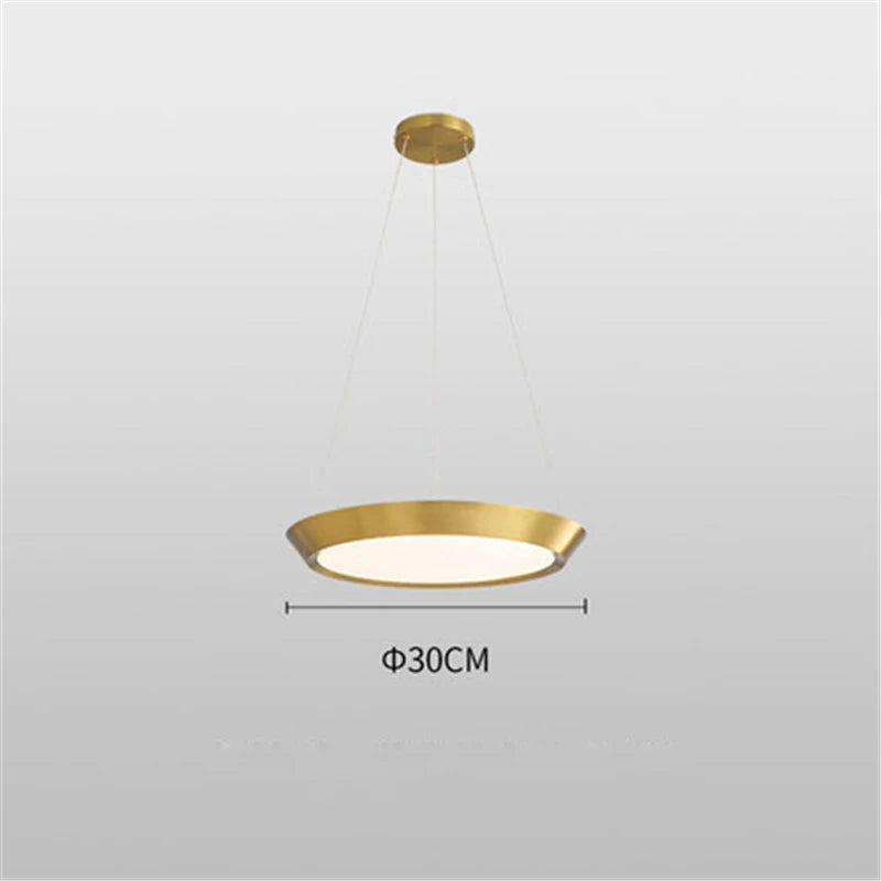 suspension moderne led ronde pour éclairage intérieur décoratif