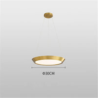 suspension moderne ronde en led pour éclairage intérieur