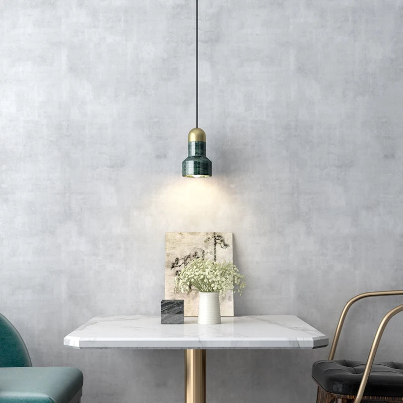 Design-Pendelleuchte aus Marmor für ein modernes und elegantes Ambiente - vue 3 sur 8