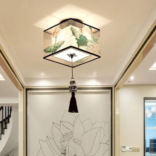 Klassische und Vintage LED-Pendelleuchte im chinesischen Stil