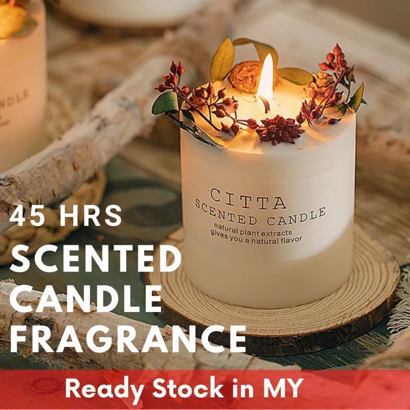 bougies parfumées romantiques aux fleurs séchées pour intérieur - vue 2 sur 11