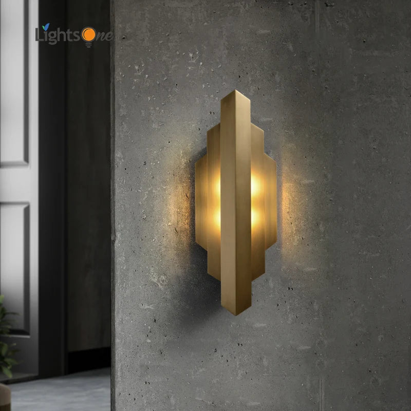 applique murale post-moderne irrégulière en cuivre de luxe - vue 3 sur 7