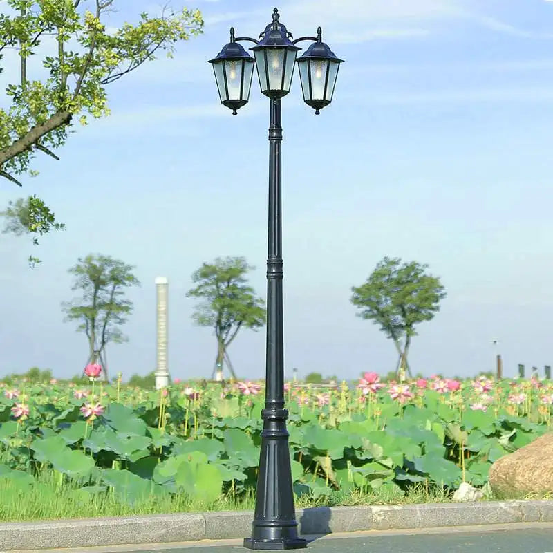lampadaire épais en aluminium pour éclairage extérieur jardin - vue 5 sur 10