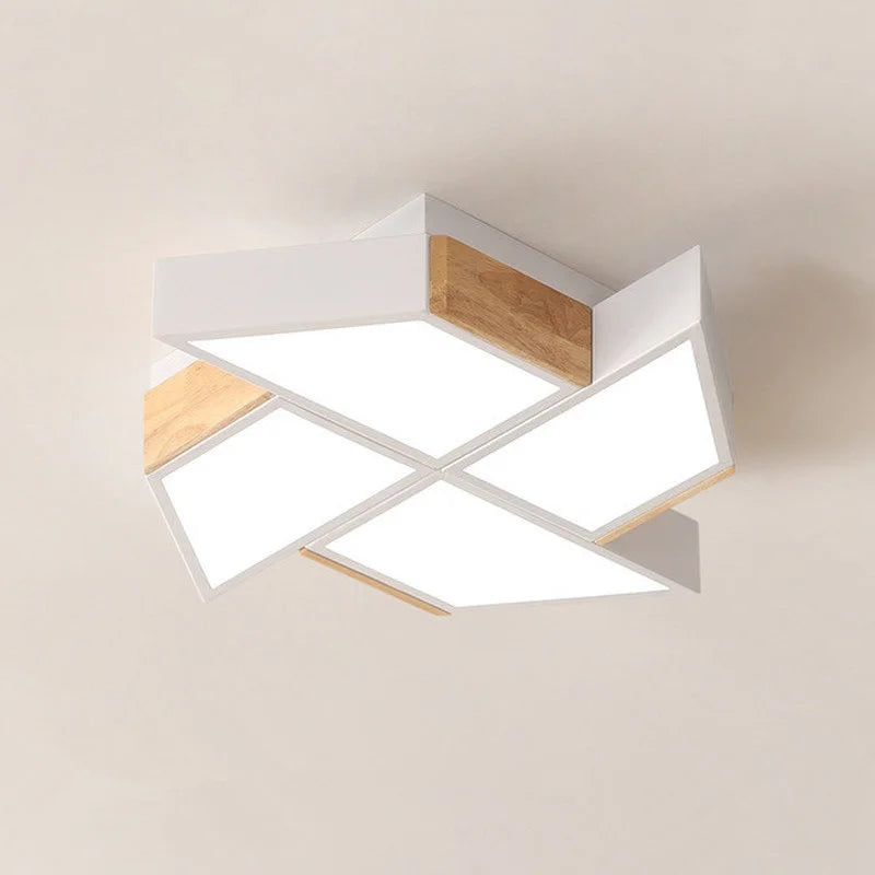plafonnier led en forme de moulin à vent design moderne - vue 4 sur 18
