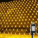 LED-Lichterkette Netz für außen, 200 LEDs, anschließbar, 8 Modi, dekorativ