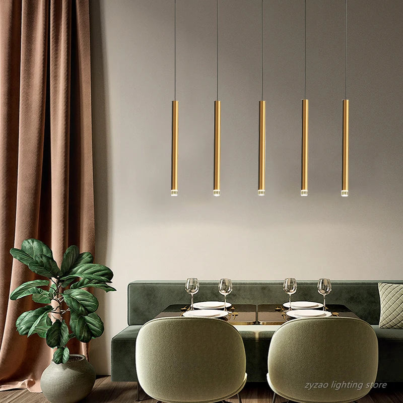 Minimalistische Luxus-Pendelleuchte für moderne Inneneinrichtung - vue 5 sur 10