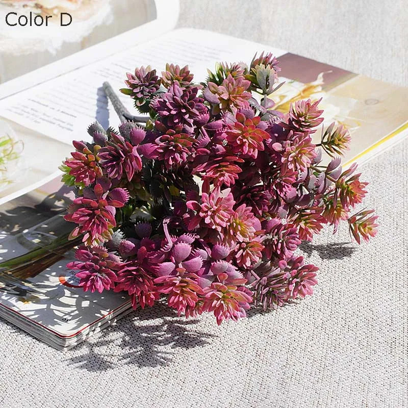 28 têtes de plantes succulentes artificielles pour décoration mariage jardin - vue 5 sur 12