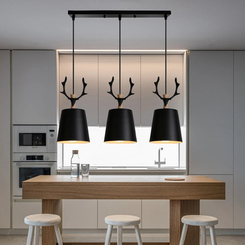 suspension moderne en bois nordique pour restaurant
