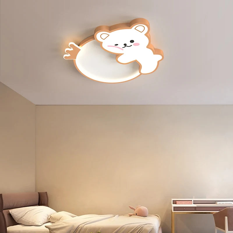 Niedliche Bären-Deckenleuchte für Kinderzimmer und Wohnräume - vue 3 sur 10