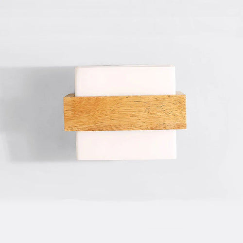 lampe de chevet led japonaise en bois massif créatif