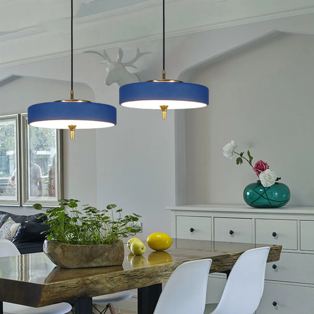 Nordic Revolve LED-Pendelleuchte aus Metall modern für Restaurant und Bar - vue 2 sur 9