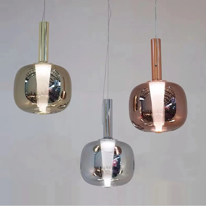 suspension en verre design pour bar restaurant bureau et boutique - vue 4 sur 9
