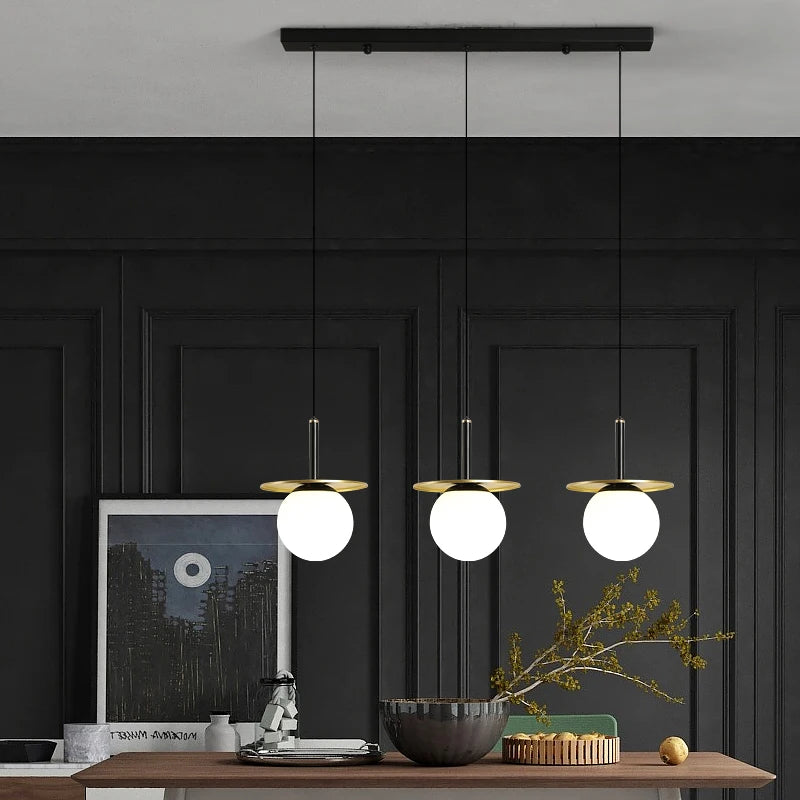 Moderner Glas-Kronleuchter für eleganten nordischen Stil - vue 5 sur 9
