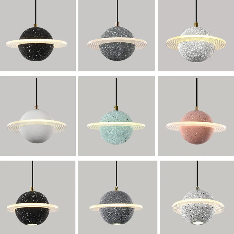 suspension en résine planet pour décoration intérieure moderne - vue 4 sur 18