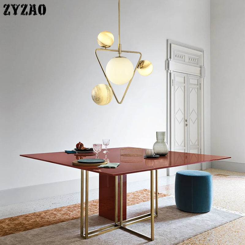 suspension moderne en forme de planète pour décoration intérieure - vue 4 sur 7