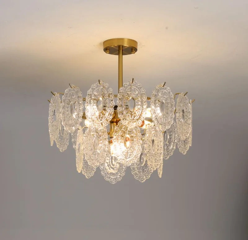 lustre en cristal moderne design luxe pour une ambiance élégante - vue 6 sur 15