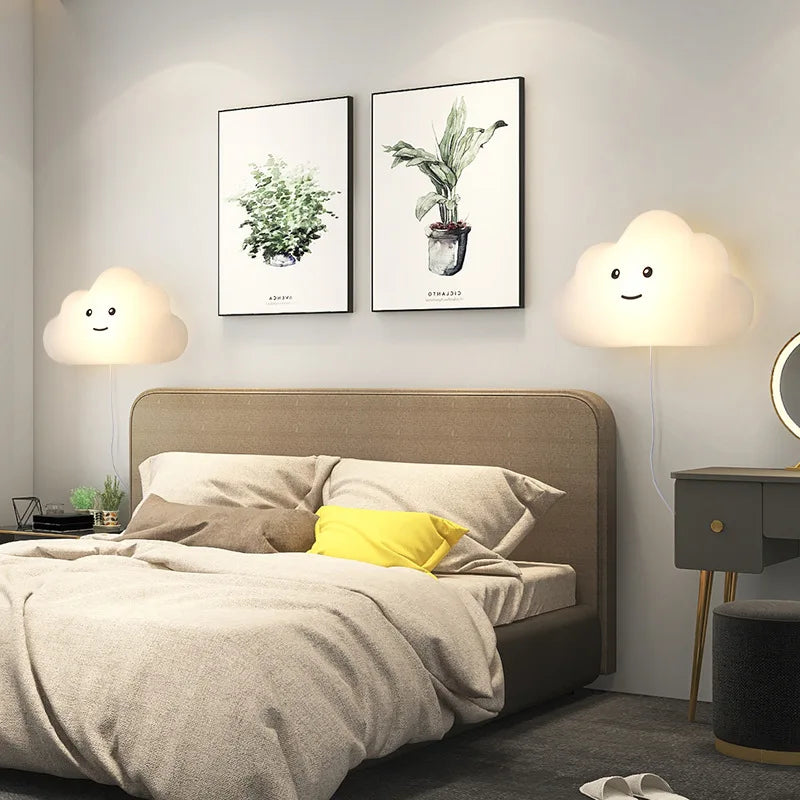 applique murale nuage pour décoration chambre enfant moderne - vue 4 sur 11