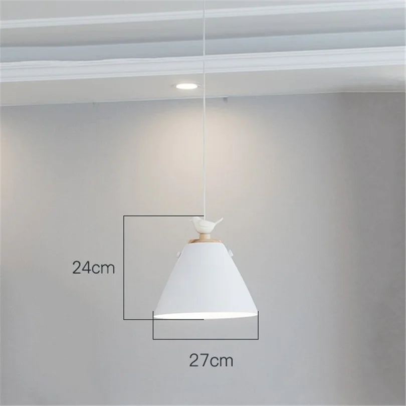 suspension nordique design oiseau luminaires pour escalier - vue 6 sur 7