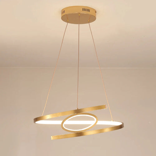pendantifs led dorés pour un éclairage intérieur moderne et élégant