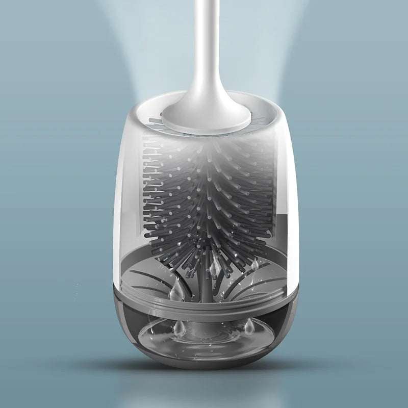 brosse de nettoyage murale à long manche en silicone - vue 5 sur 10