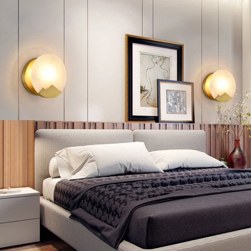 applique murale à led en marbre design minimaliste pour intérieur élégant - vue 5 sur 7