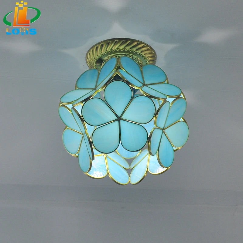 lampe à pétales en verre style nordique pour décoration intérieure - vue 3 sur 18