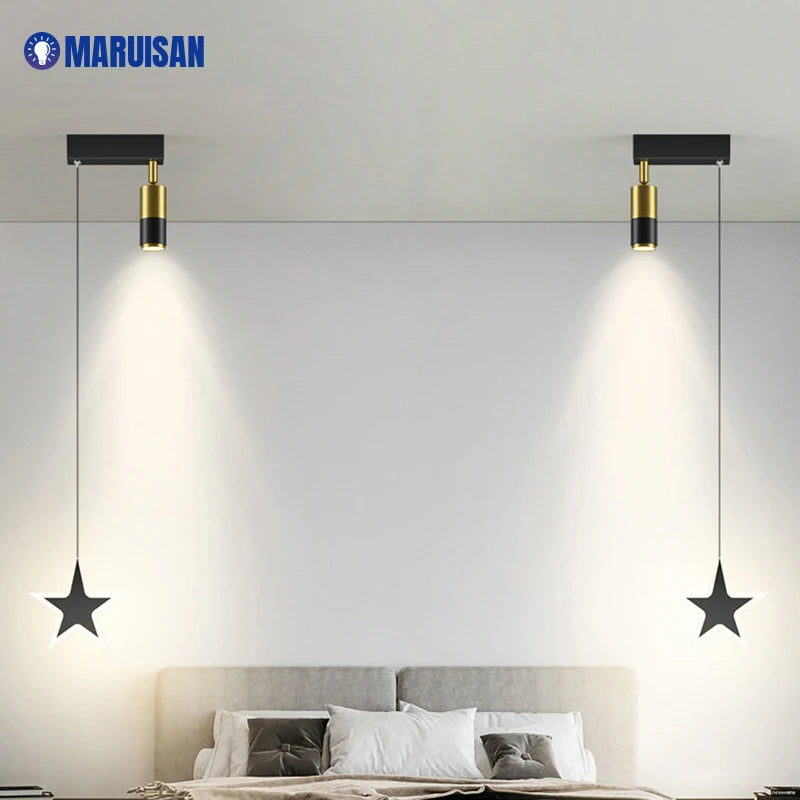 Lustre LED en acrylique moderne - vue 4 sur 17