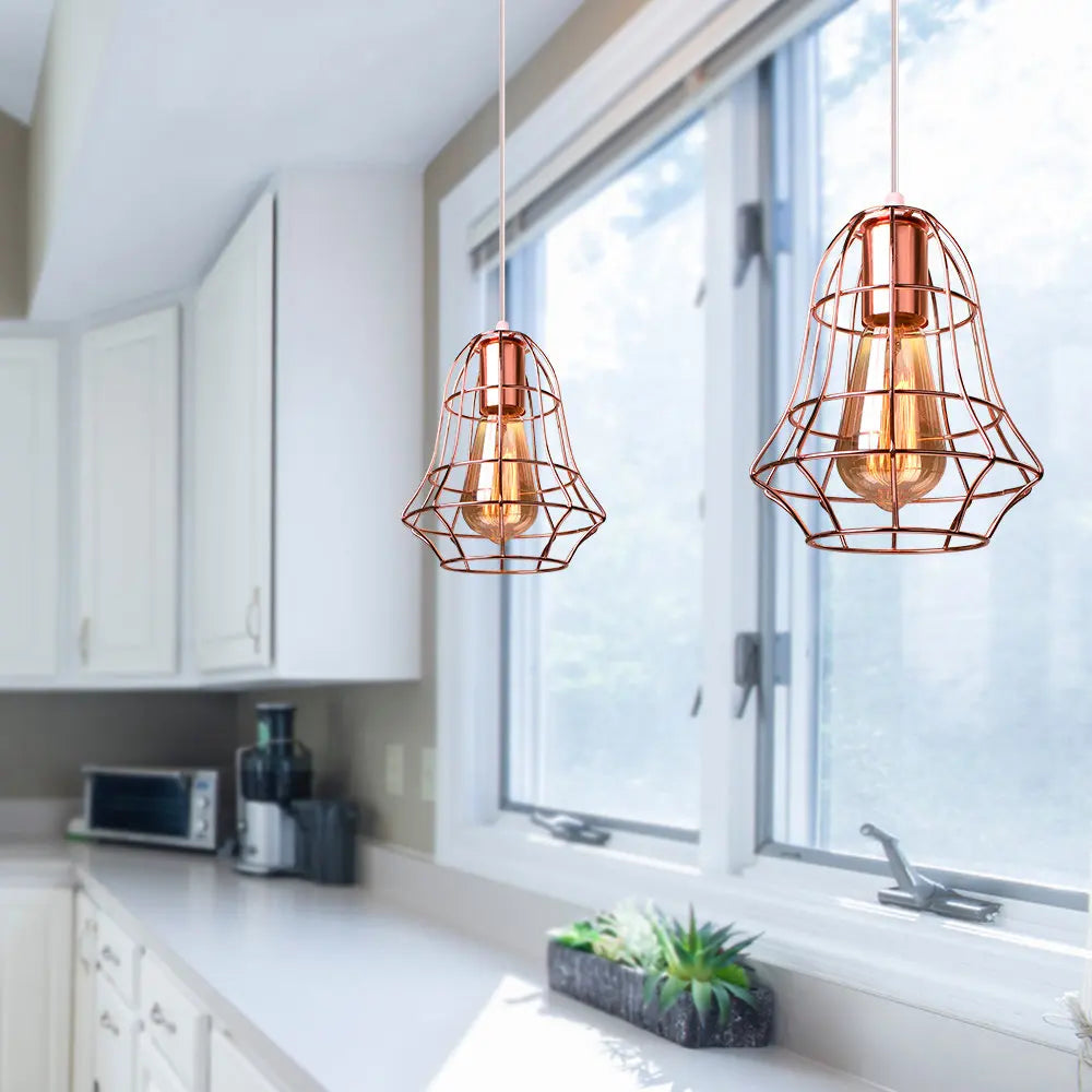 lampe suspendue industrielle vintage led pour loft moderne - vue 3 sur 25