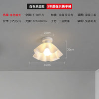 plafonnier led design nordique moderne en acrylique à fleurs décoratif