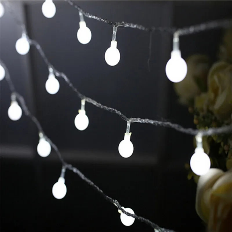 guirlande lumineuse 100 led pour noël mariage et fêtes - vue 3 sur 9