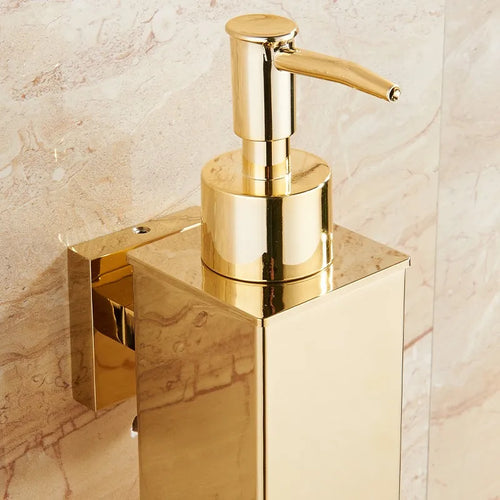 distributeur de savon liquide mural en acier inoxydable pour gel douche