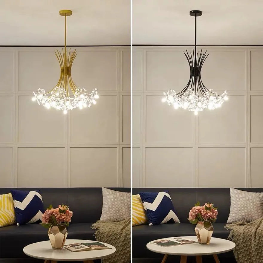 Moderner LED-Kronleuchter Luxus für die Innenbeleuchtung - vue 4 sur 19